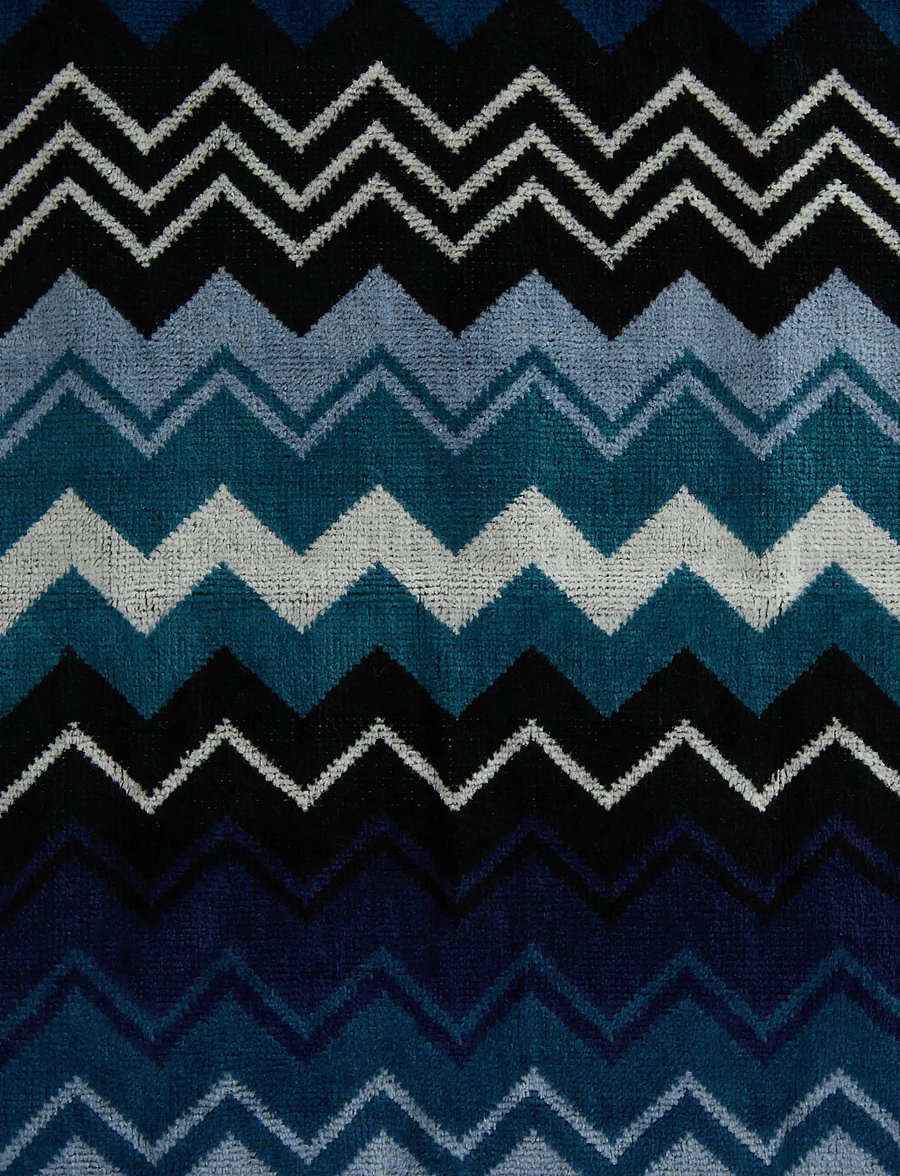 Missoni Home - GIACOMO FACE TOWEL - ansiktshanddukar - blue - 3