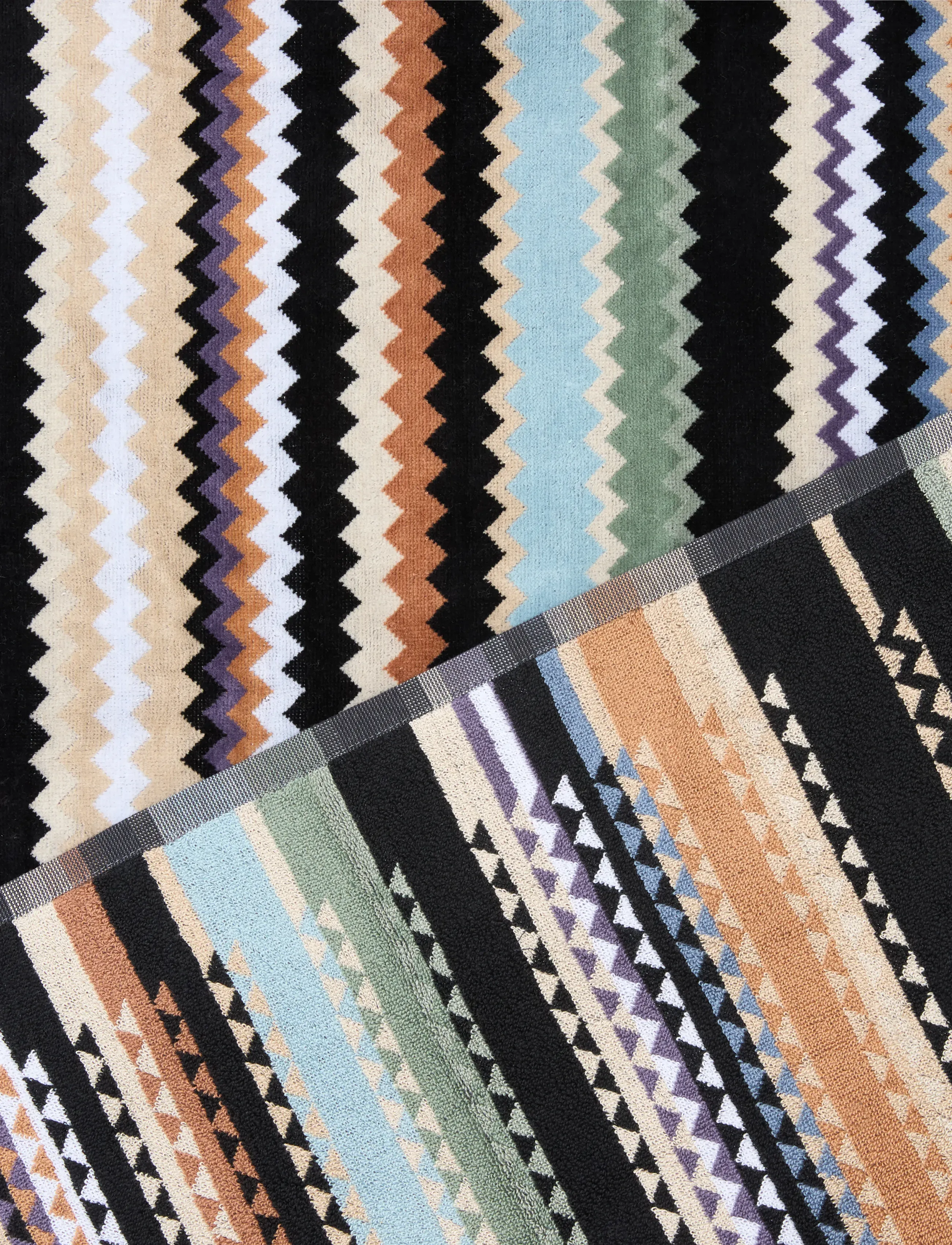 Missoni Home - CURT BATH SHEET 100X150, 148 - beige multicolor - 2