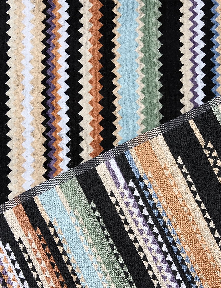 Missoni Home - CURT BATH SHEET 100X150, 148 - badehåndklæder - beige multicolor - 2