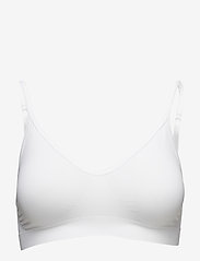 Missya - Lucia bra top - tank top bras - white - 0