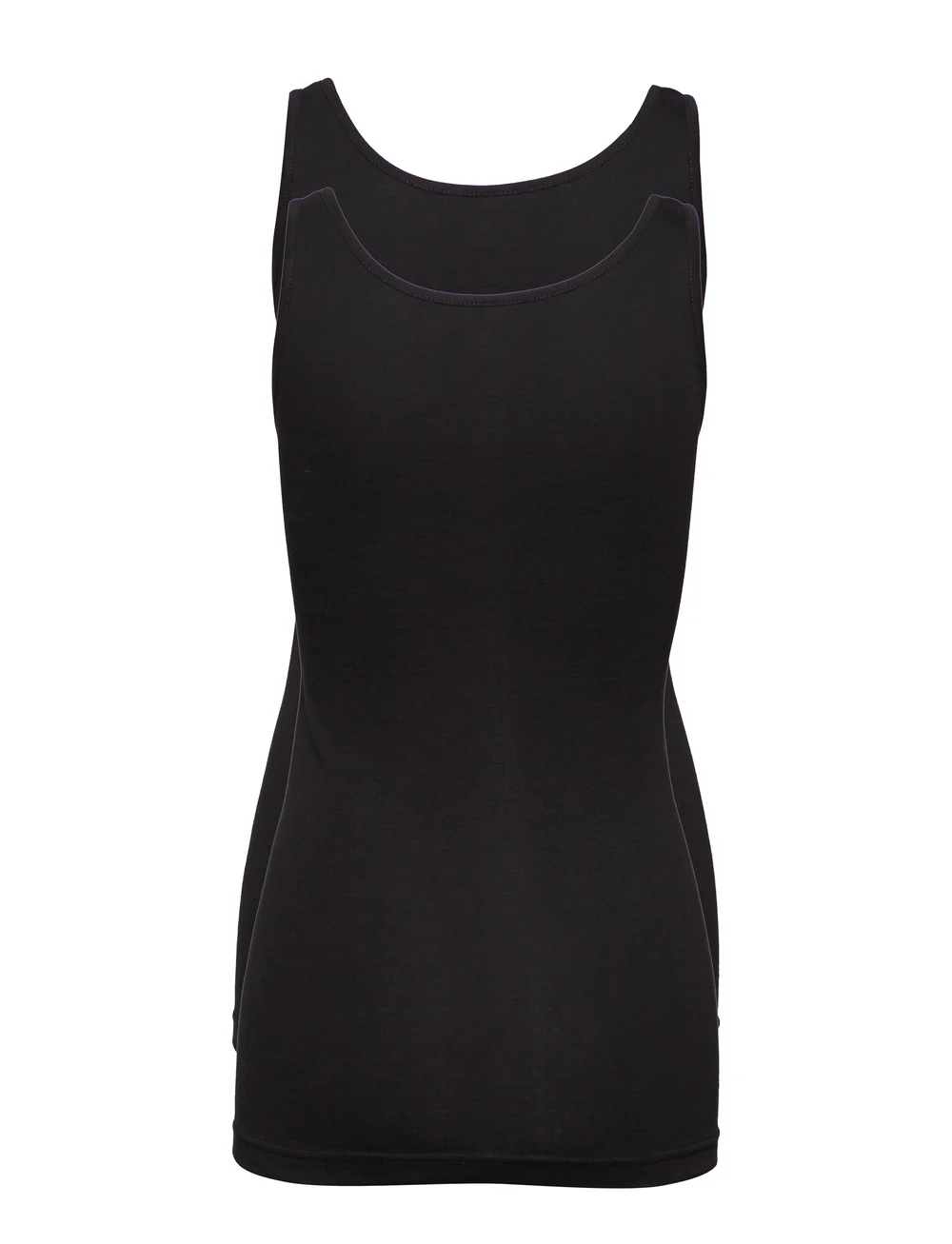 Missya - Lace wide strap 2 PACK - Överdelar - black - 2