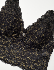 Missya - Nicole bra top lurex - bralette-rintaliivit - black with gold lurex - 3