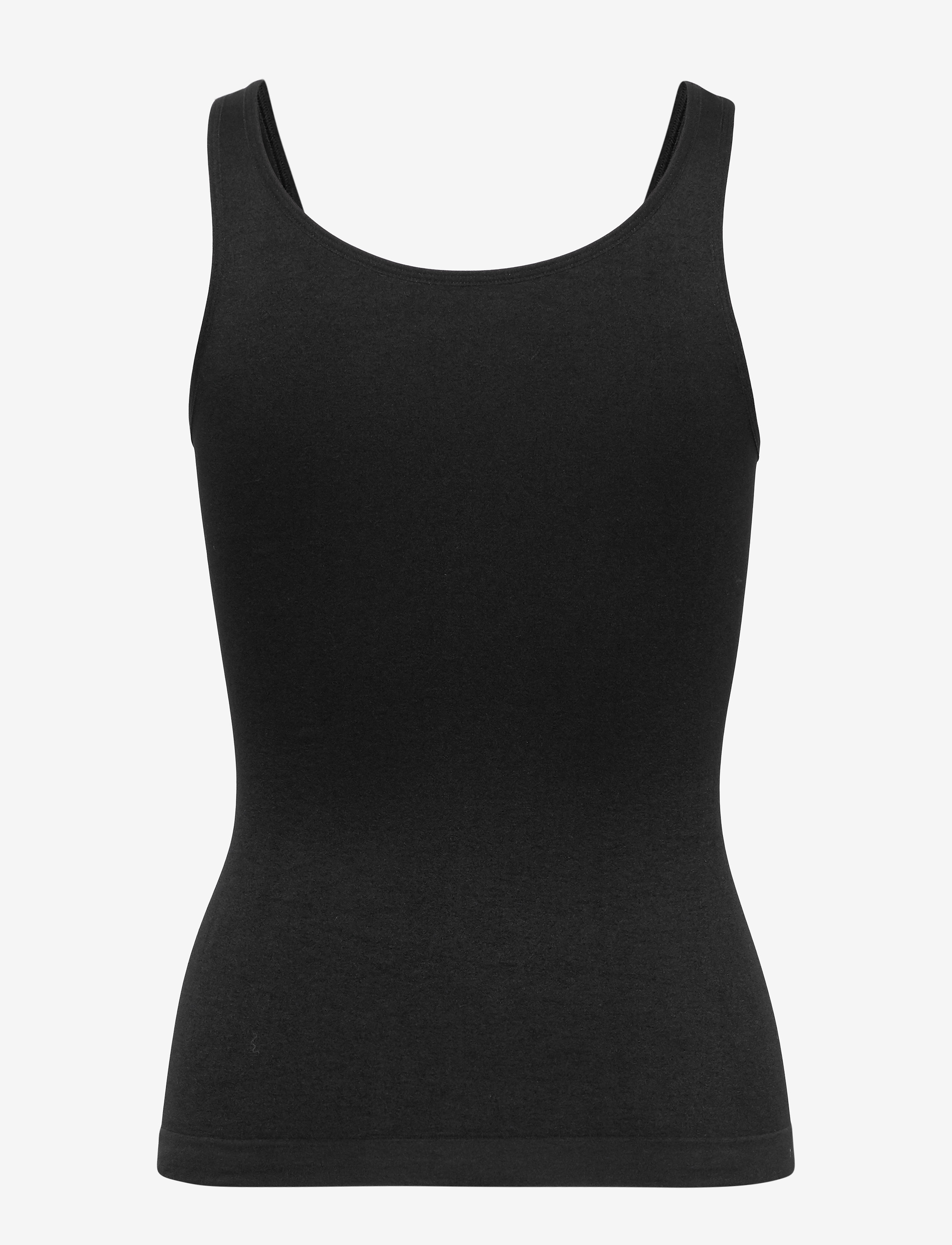 Missya - Lucia top wide strap - ermalausir toppar - black - 1