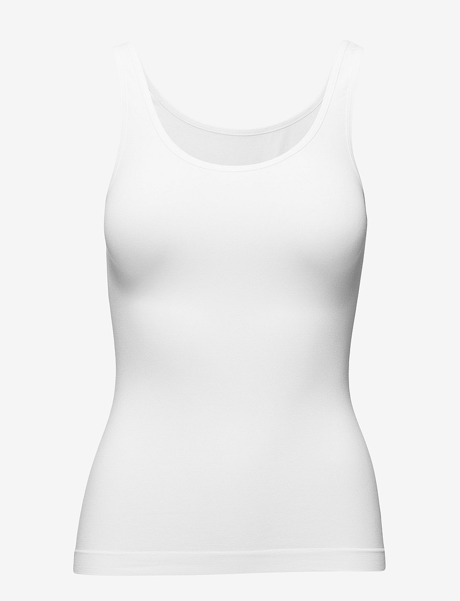 Missya - Lucia top wide strap - varrukateta topid - white - 0
