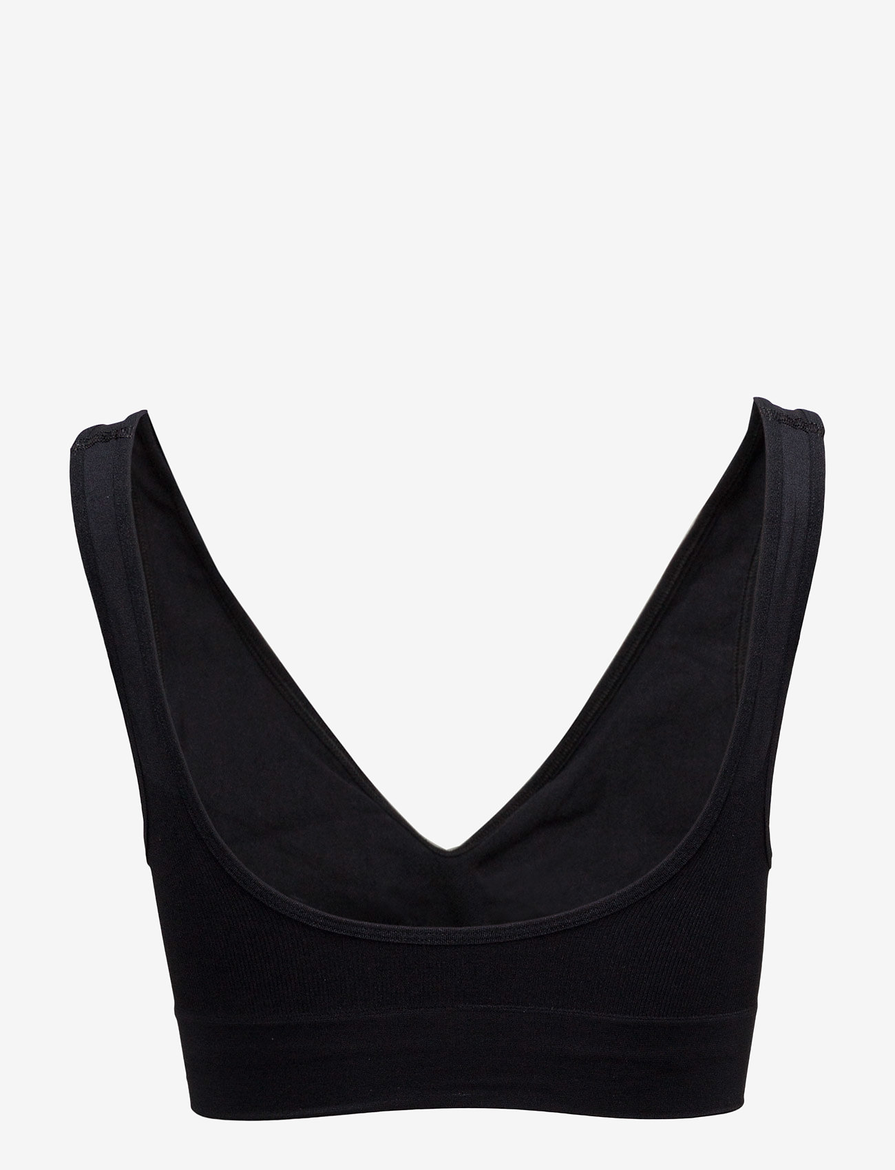 Missya - Lucia bra top wide straps - bh-linnen - black - 1