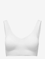Missya - Lucia bra top wide straps - tank top bras - white - 0