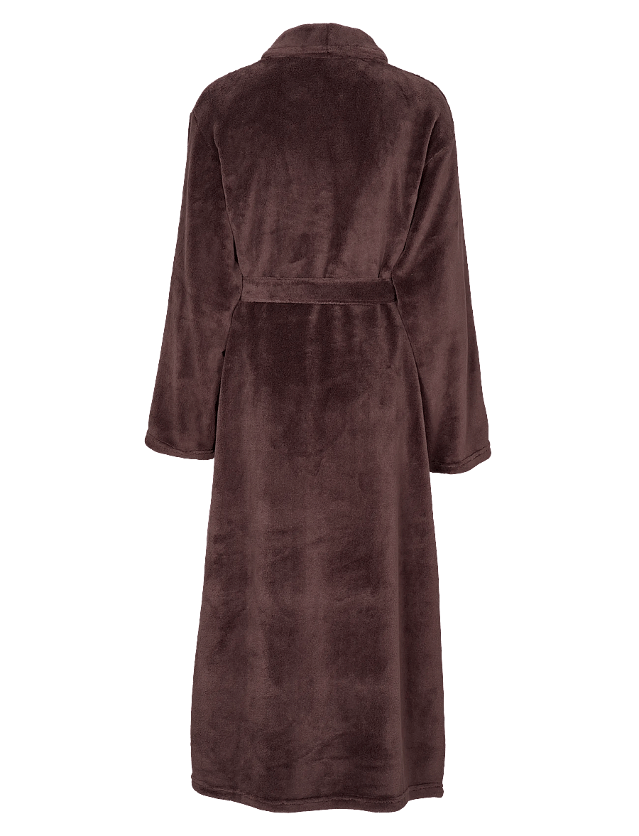 Missya - Cornflocker fleece robe long - vardagsstil - dark brown - 2