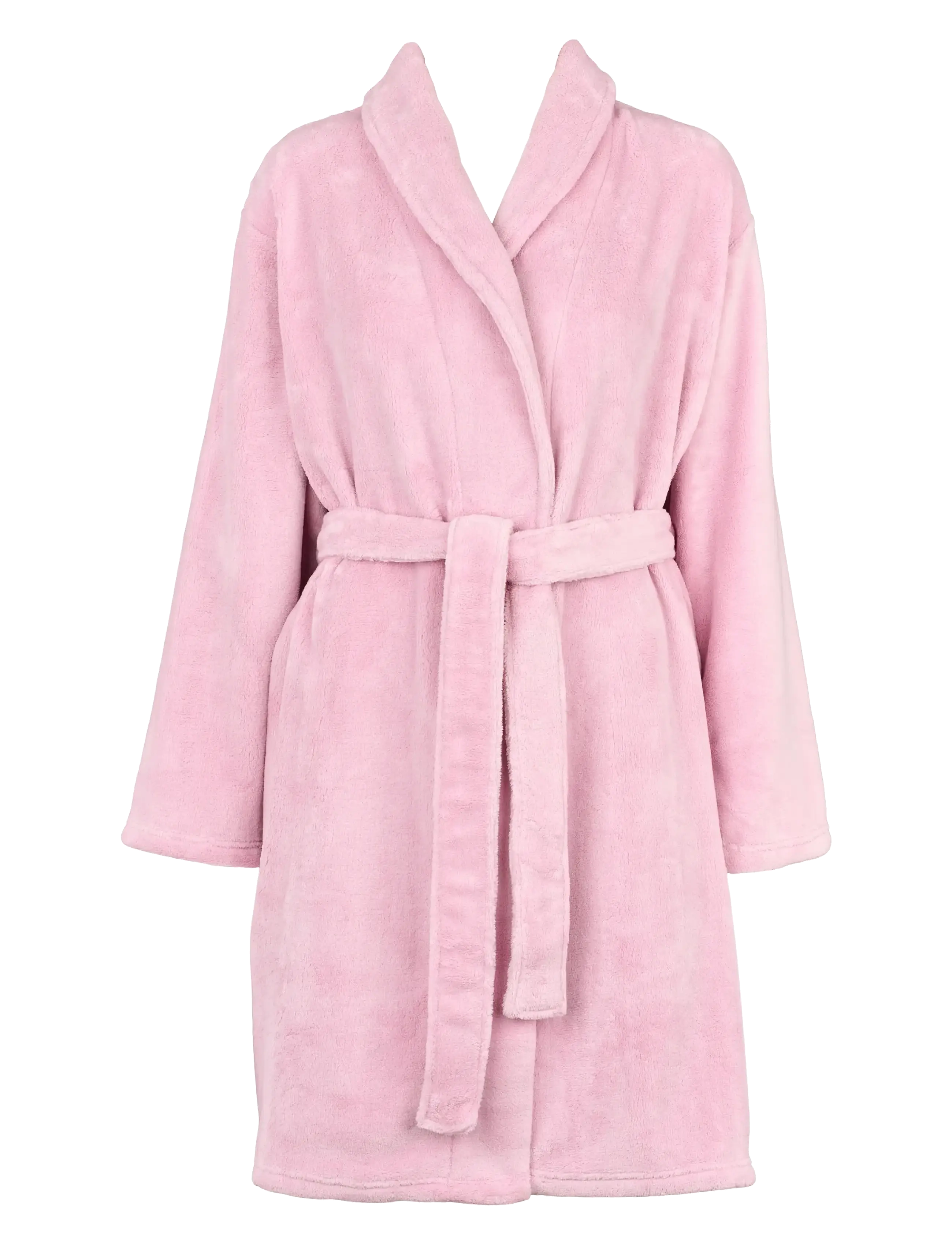 Cornflocker fleece robe short - PINK MIST