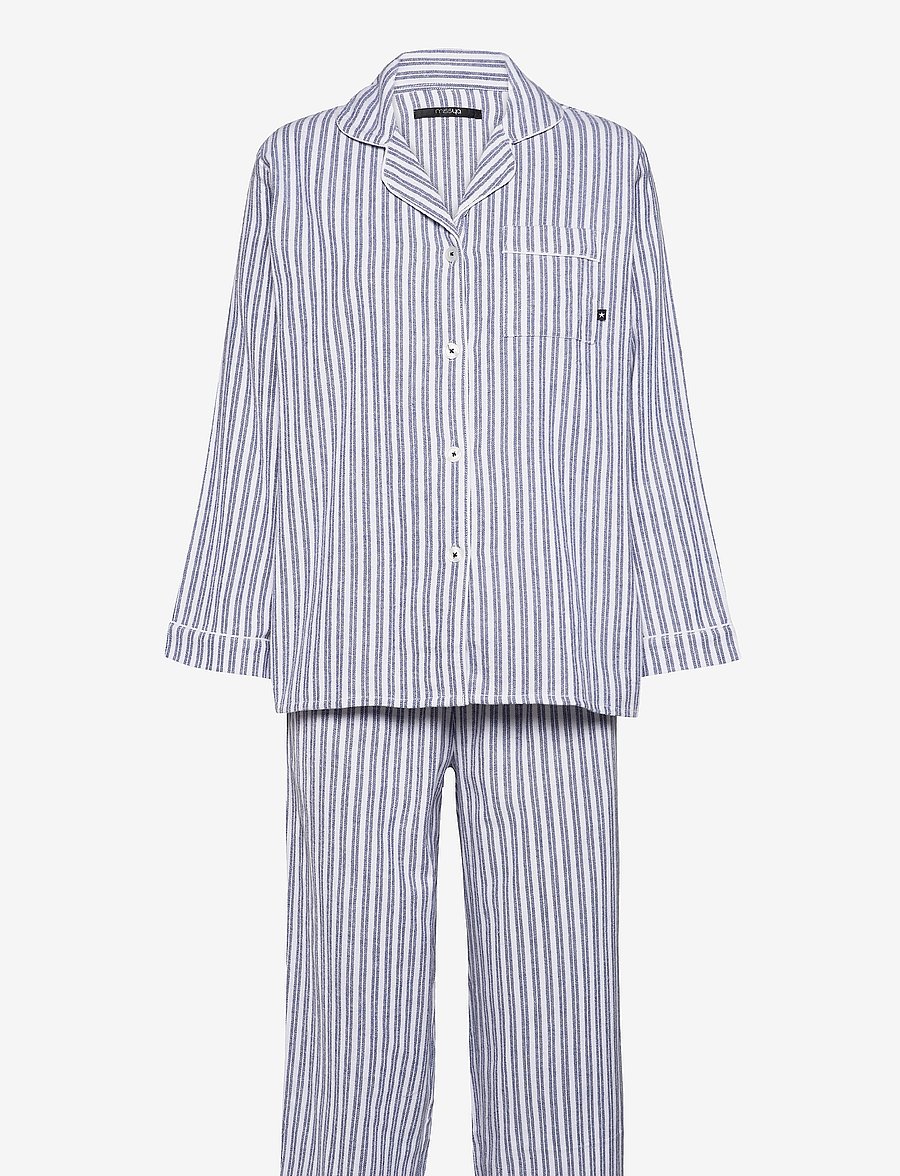 Missya - Parker pyjamas - pidžaamad - blue/ivory stripes - 0