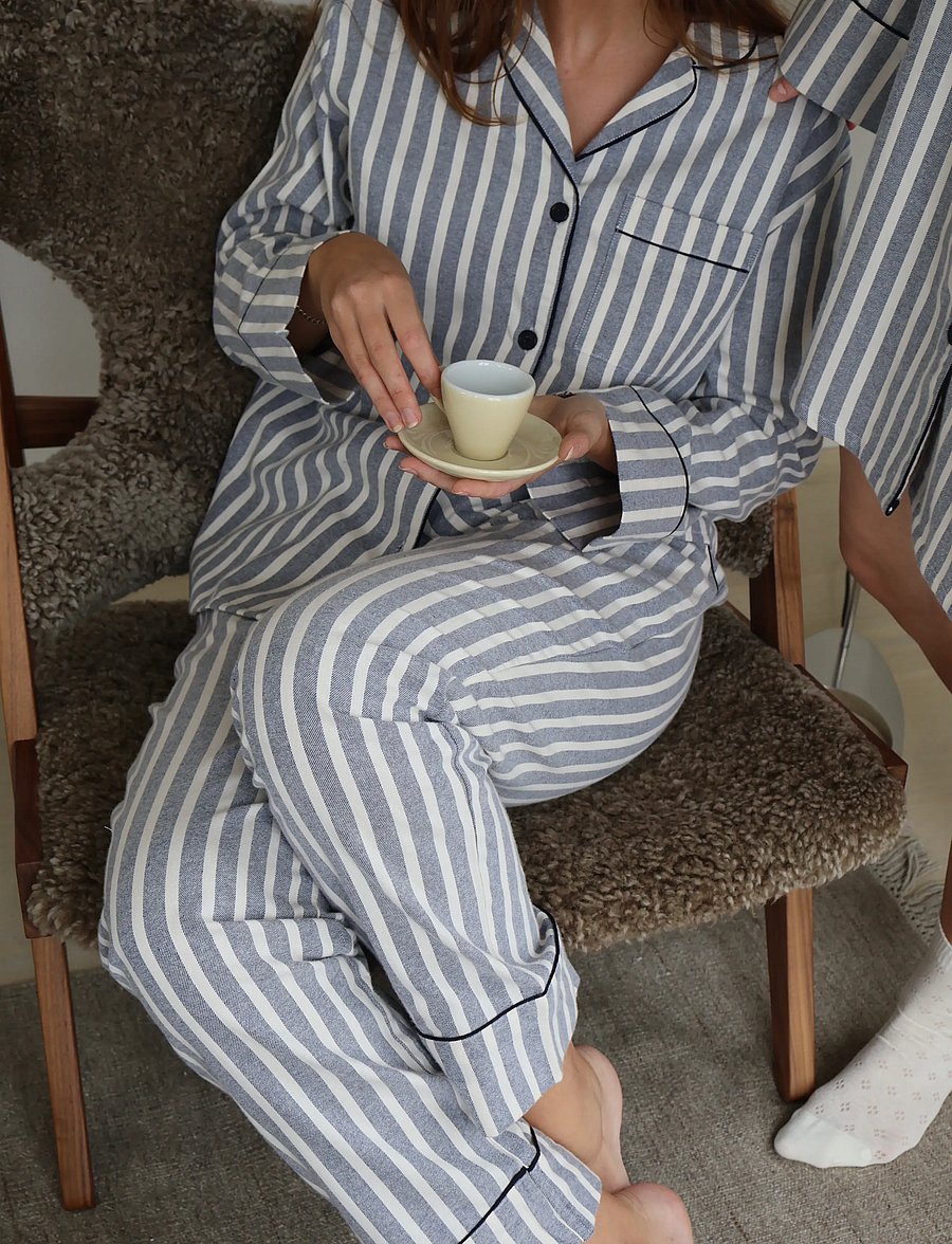 Missya - Parker night pants - pyjamasbyxor - blueberry blue - 0