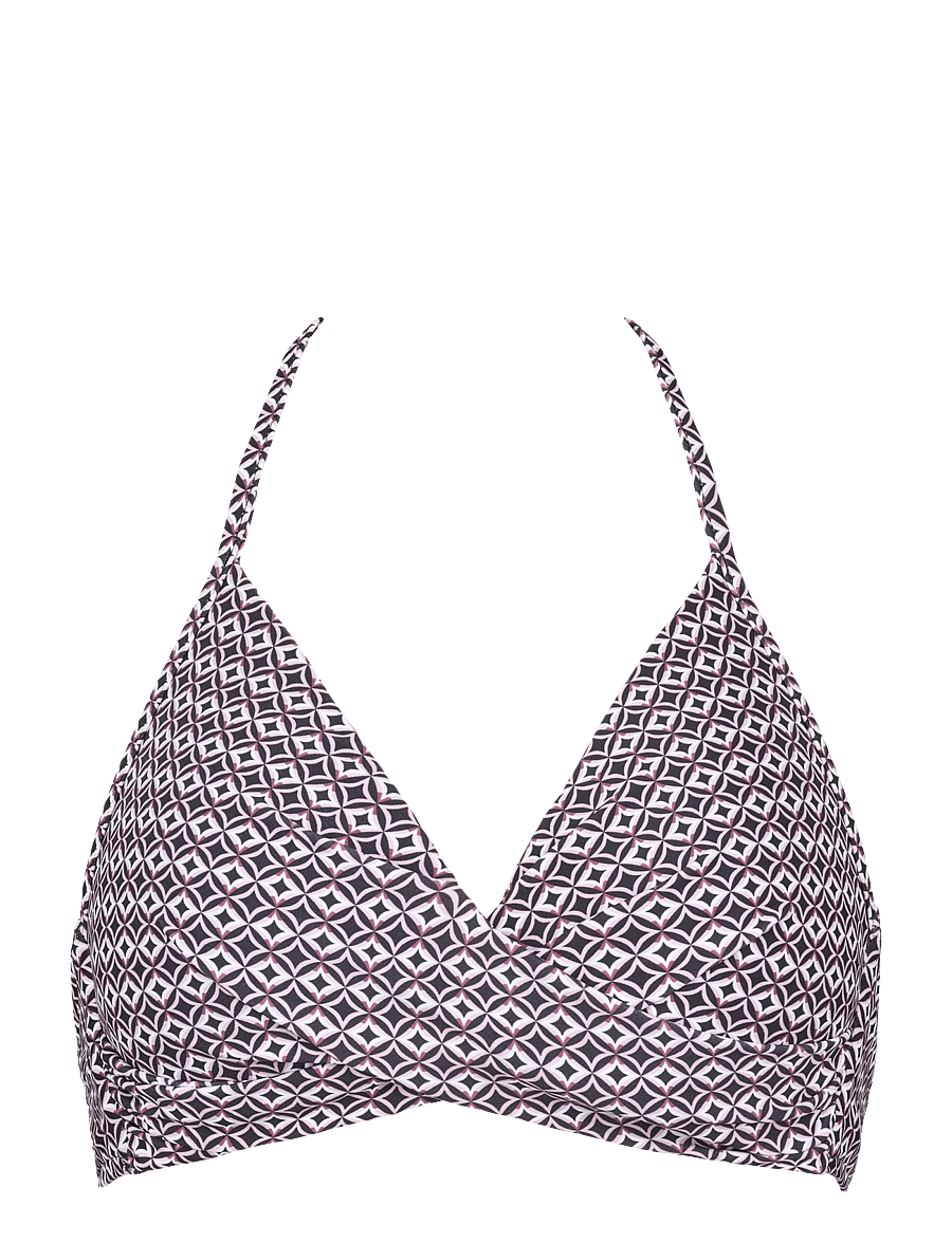 Missya - Aaliyah top halterneck - dreieck-bikini-oberteile - black / rose - 1