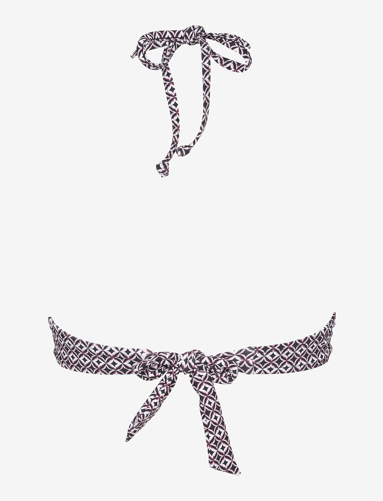 Missya - Aaliyah top halterneck - dreieck-bikini-oberteile - black / rose - 1