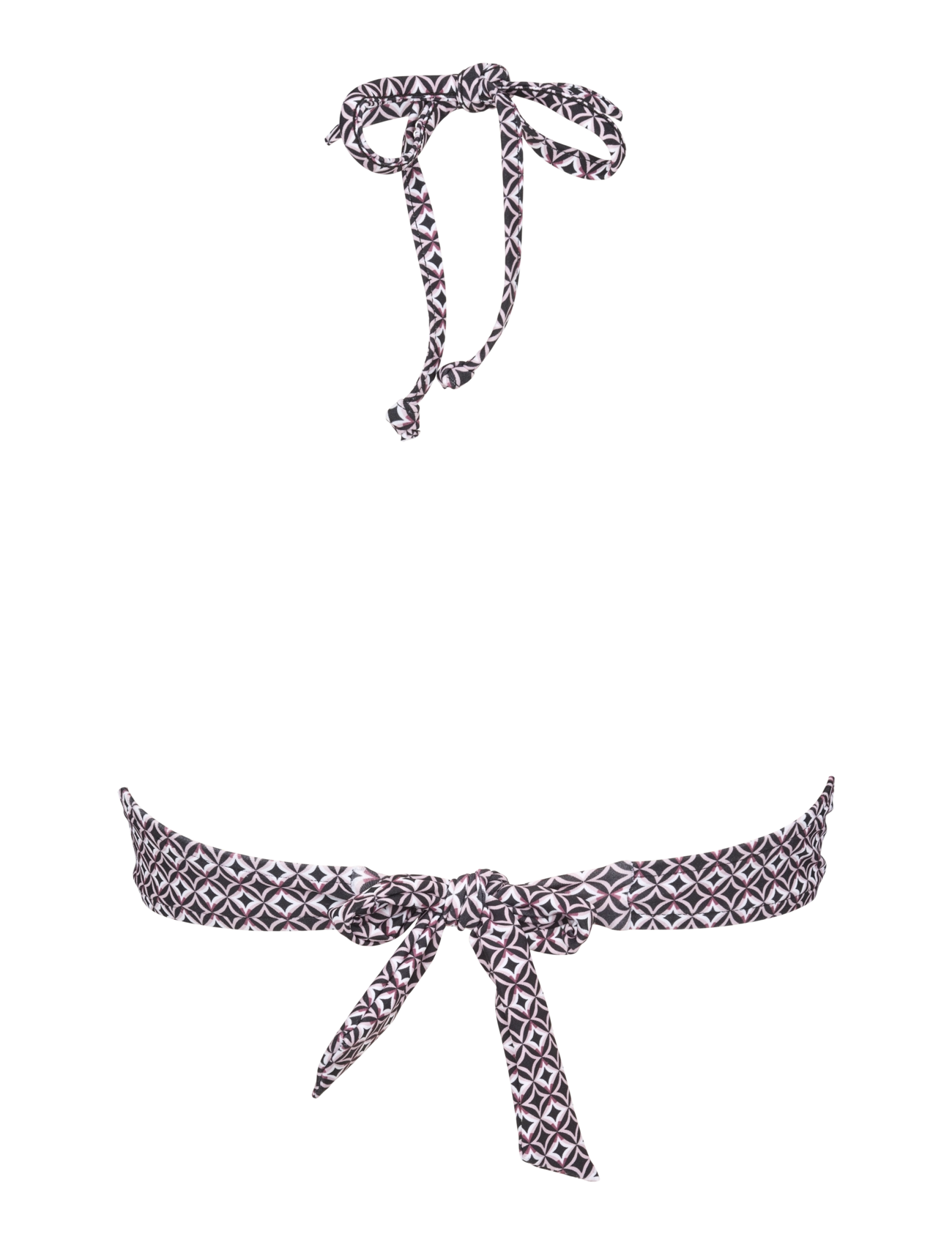 Missya - Aaliyah top halterneck - triangelformad bikinis - black / rose - 2