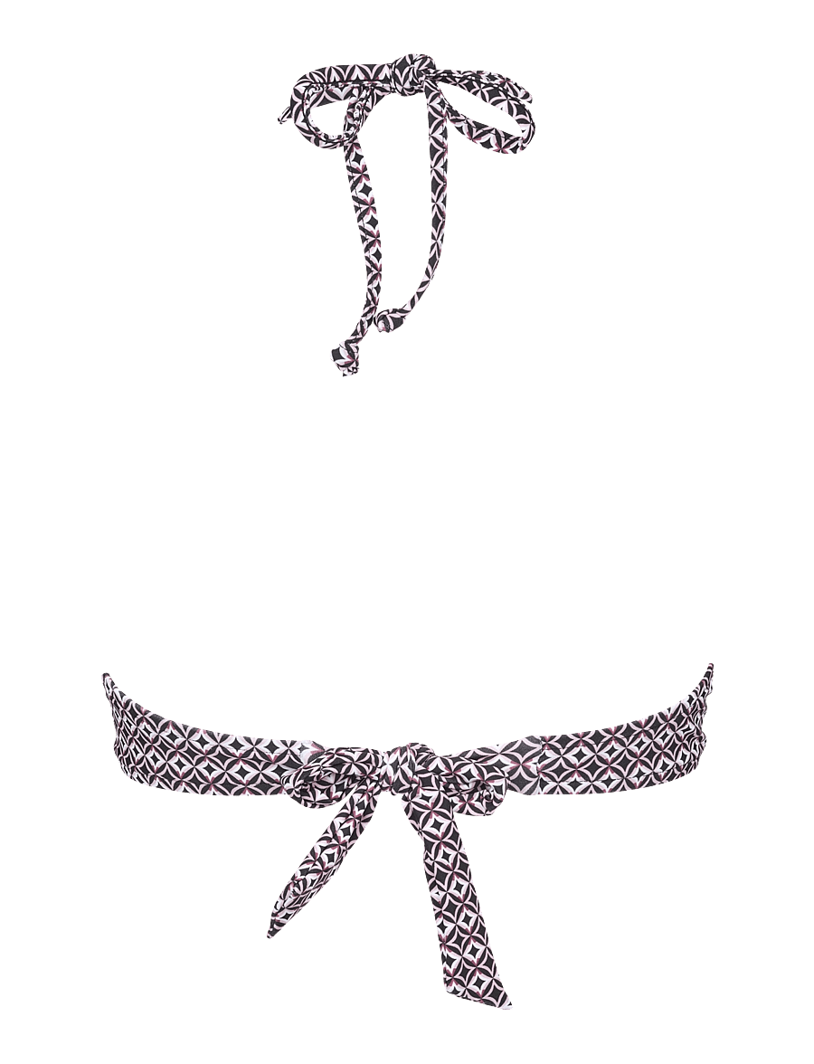 Missya - Aaliyah top halterneck - dreieck-bikini-oberteile - black / rose - 2
