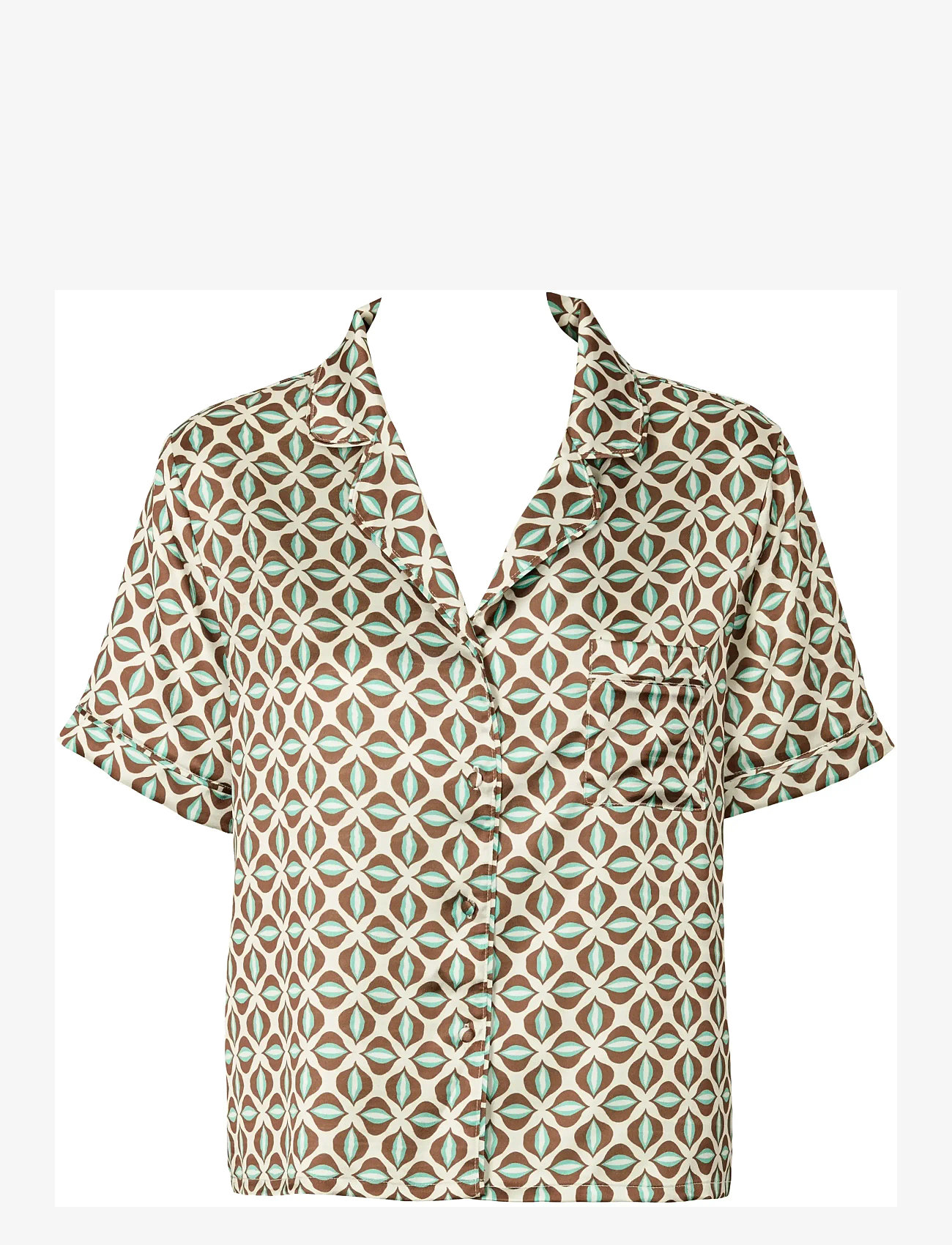 Missya - Frida shirt - oberteile - brown - 1