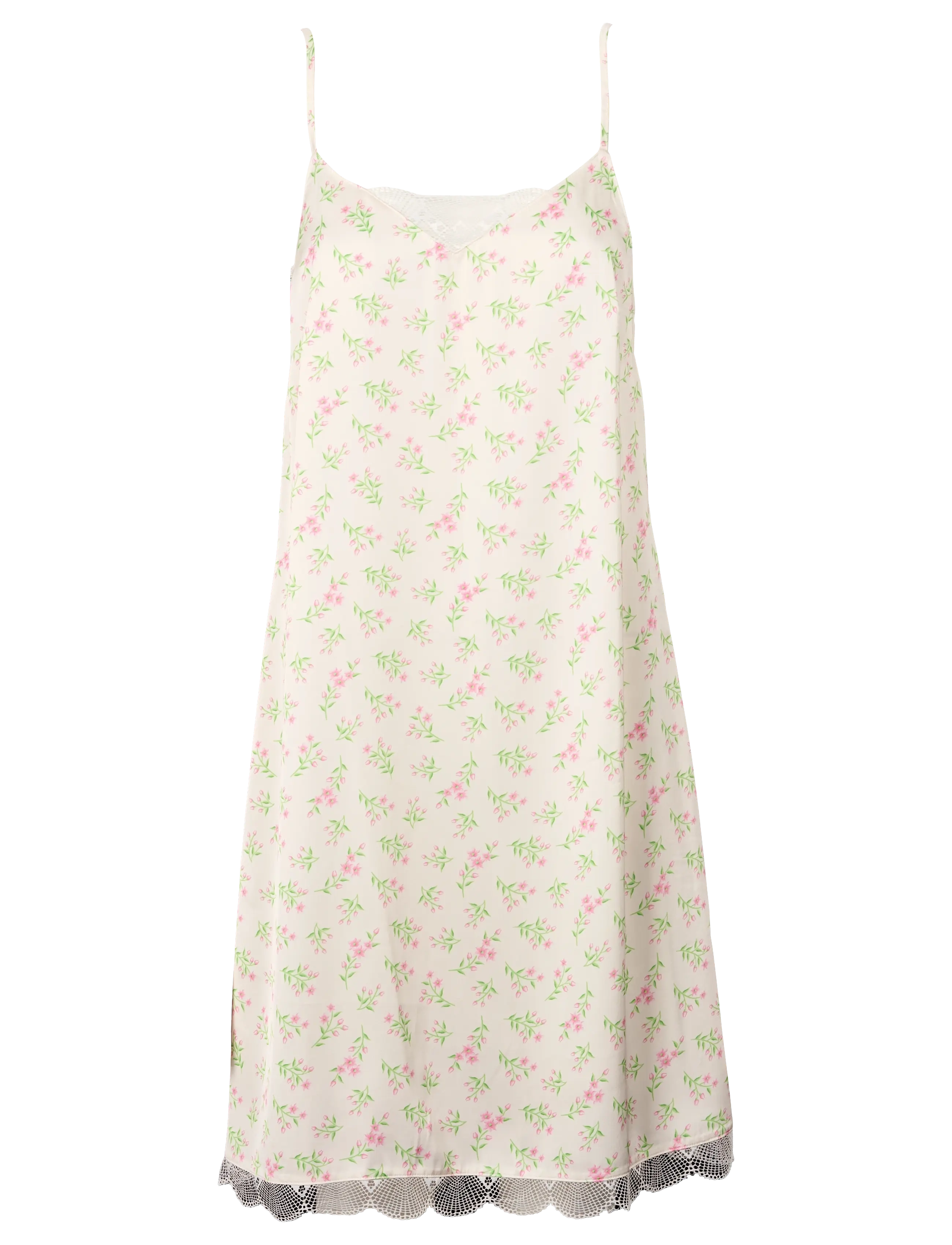 Missya Carla night dress - Nachthemden - LIGHT ROSE / cream