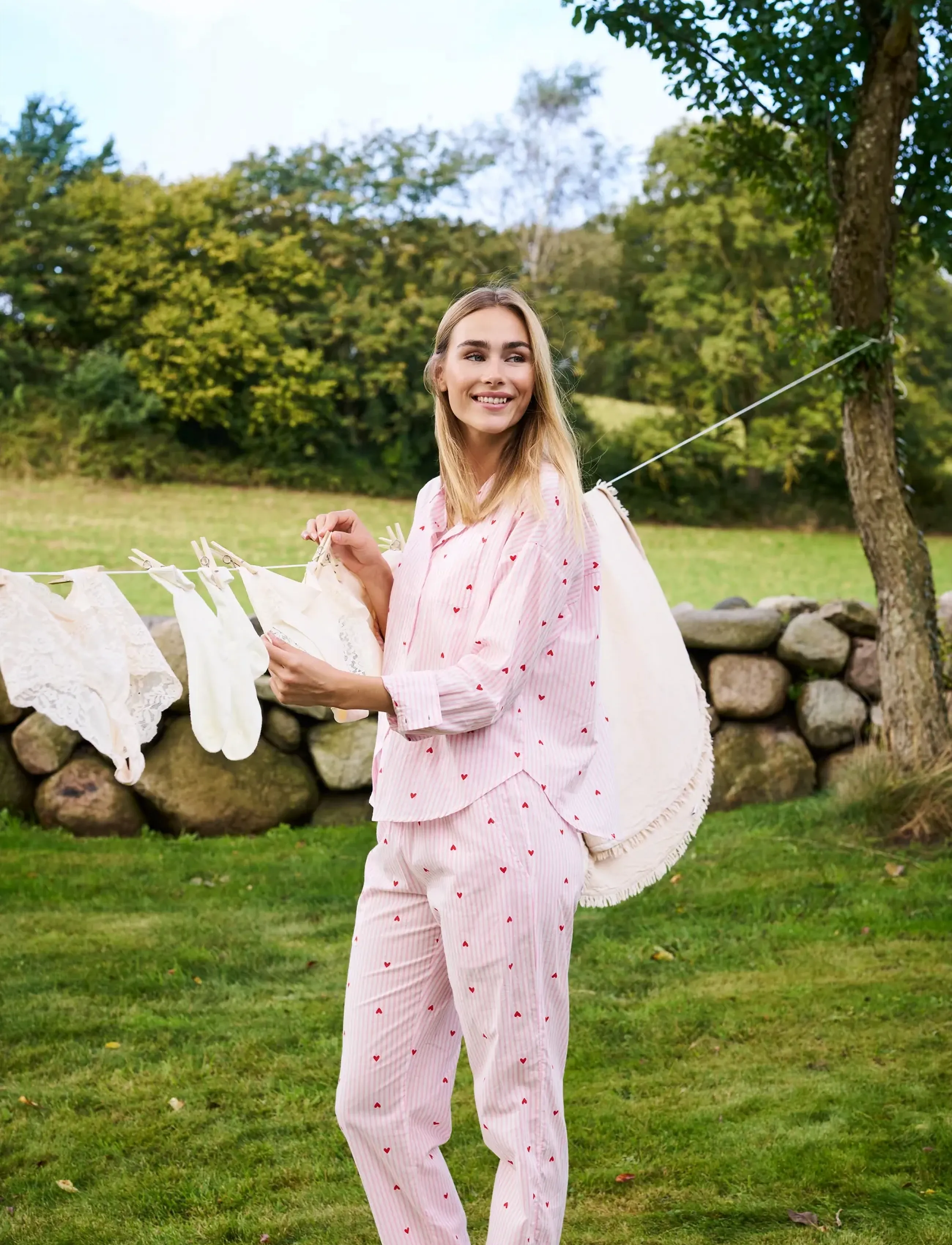 Missya Anna Night Pants, L, Pink, Bikinier > Bikinitoppe, Dame