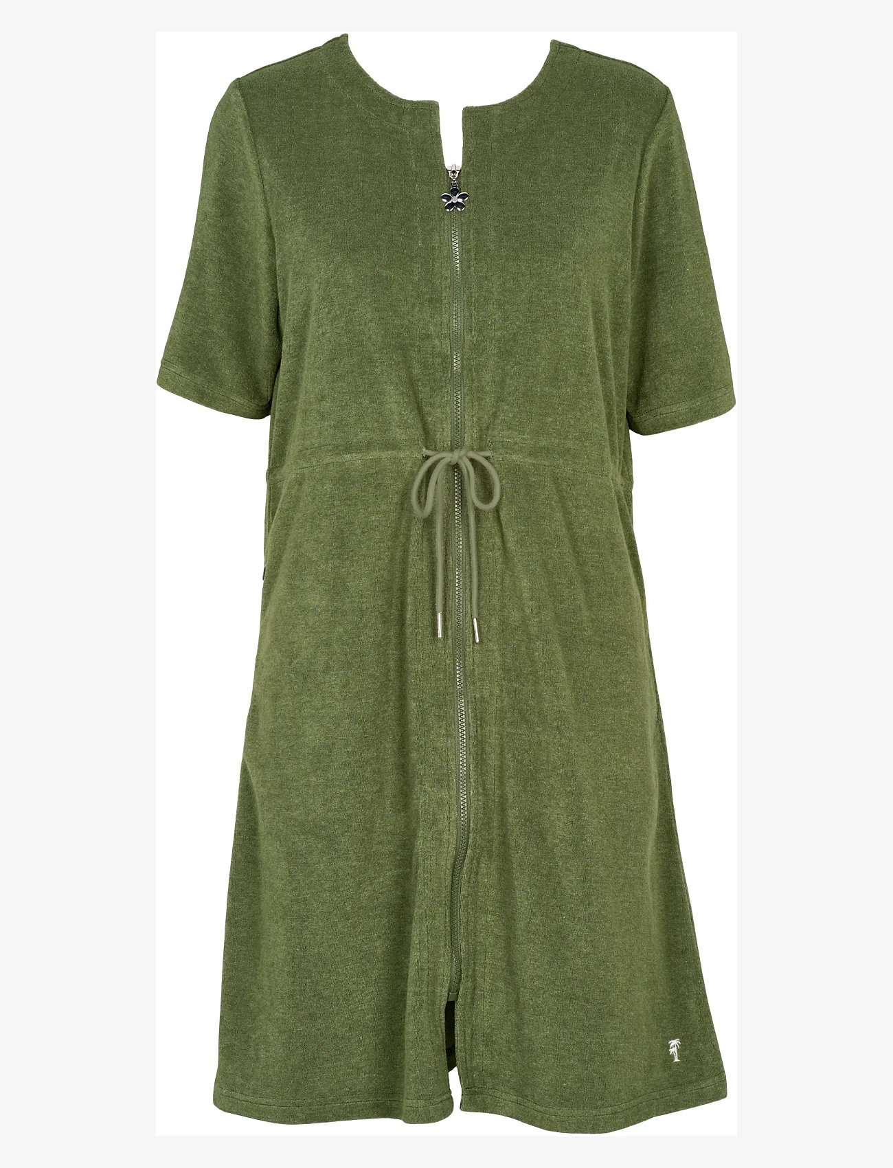 Missya - Terry dress - beachwear - riffle green - 1