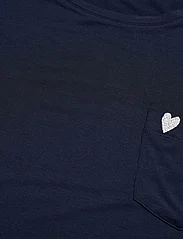 Missya - Softness t-shirt - zemākās cenas - navy - 3