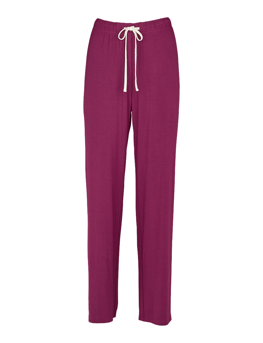 Missya - Softness wide pant - natbukser - purple potion - 0