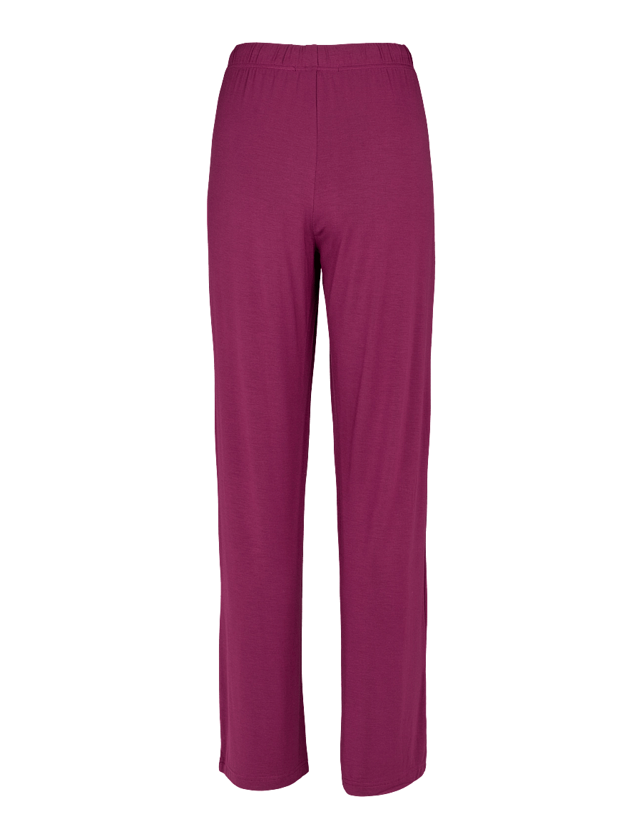 Missya - Softness wide pant - natbukser - purple potion - 1