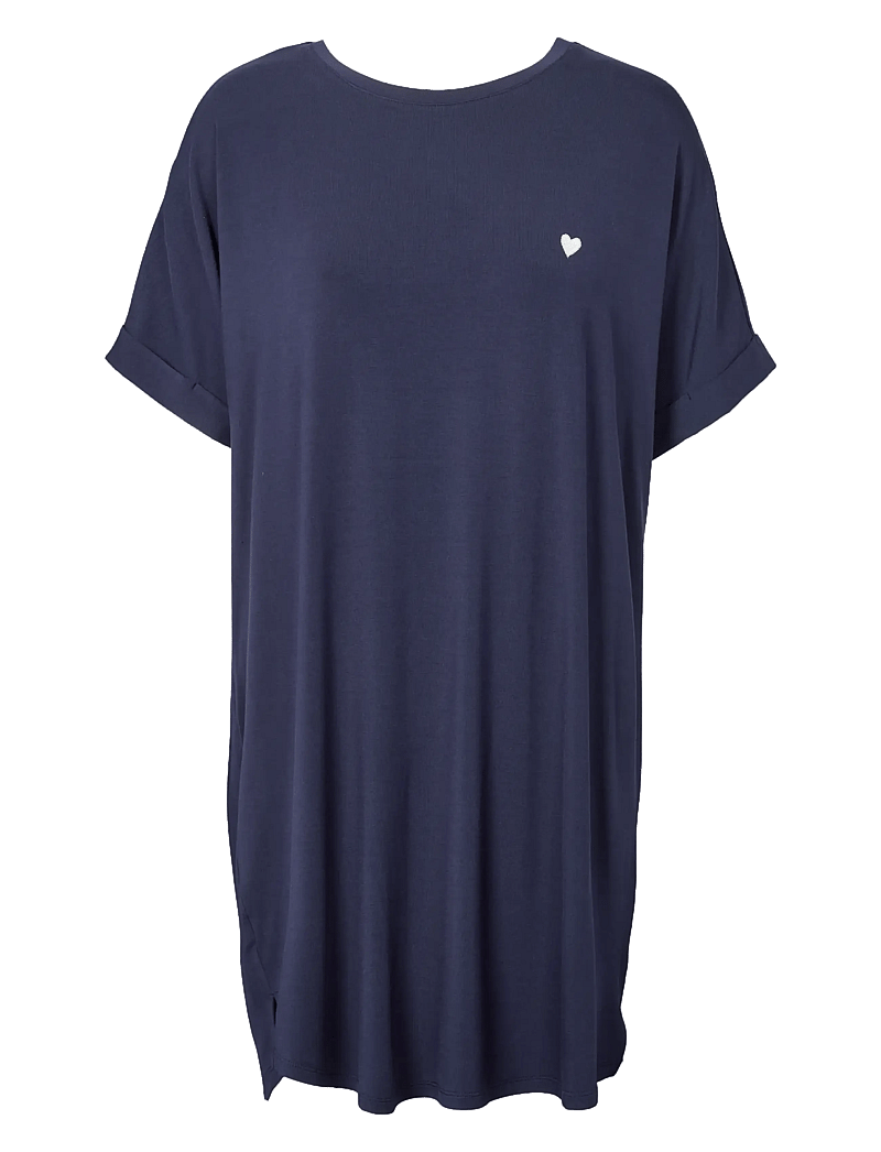Missya - Softness big shirt - oberteile - midnight blue - 0