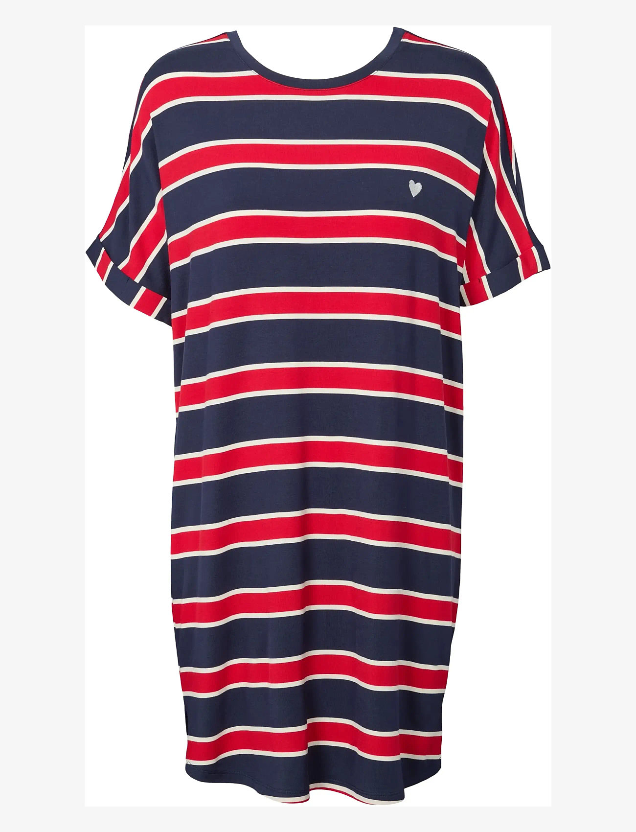 Missya - Softness stripe big shirt - nightdresses - midnight blue - 1
