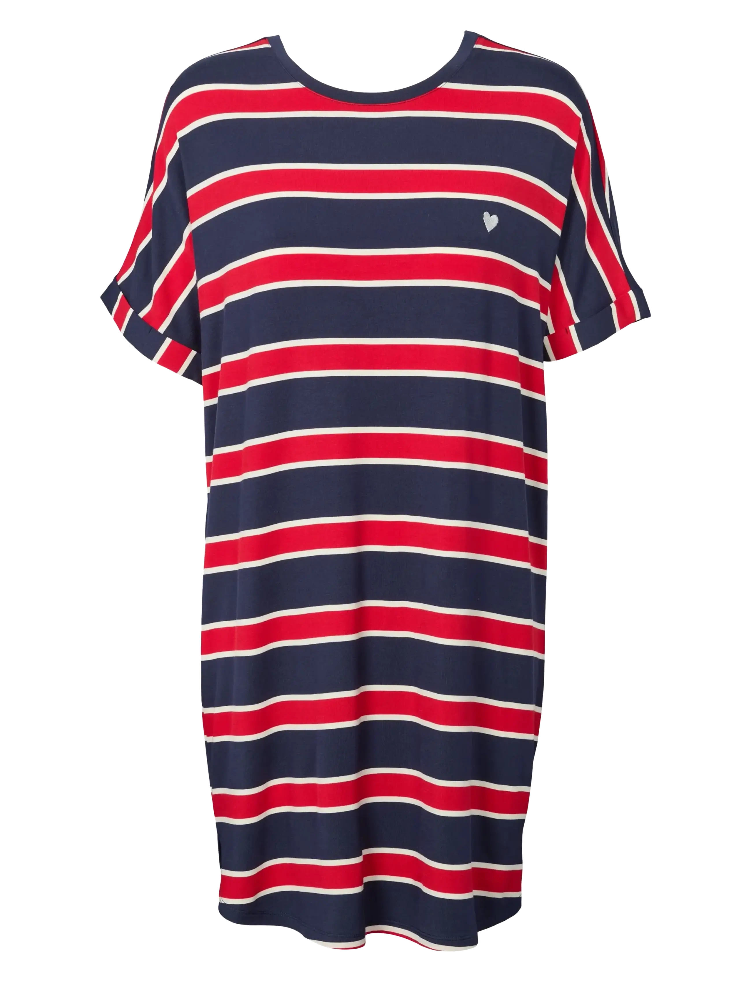 Softness stripe big shirt - MIDNIGHT BLUE