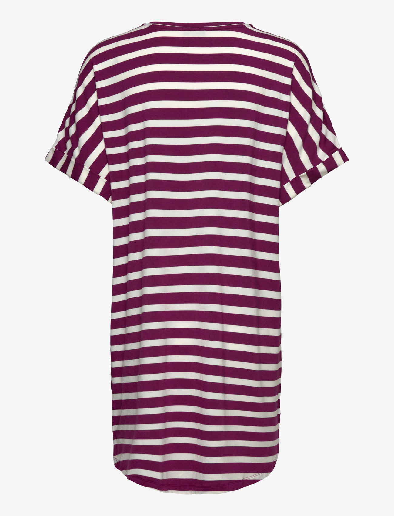 Missya - Softness stripe big shirt - natkjoler - purple potion - 2
