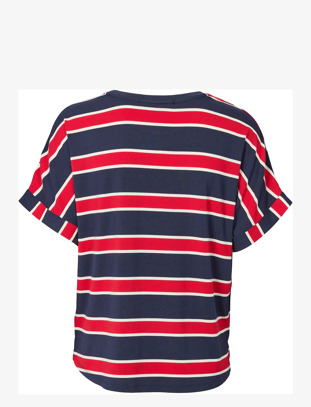 Missya - Softness stripe SS t-shirt - overdele - midnight blue - 1