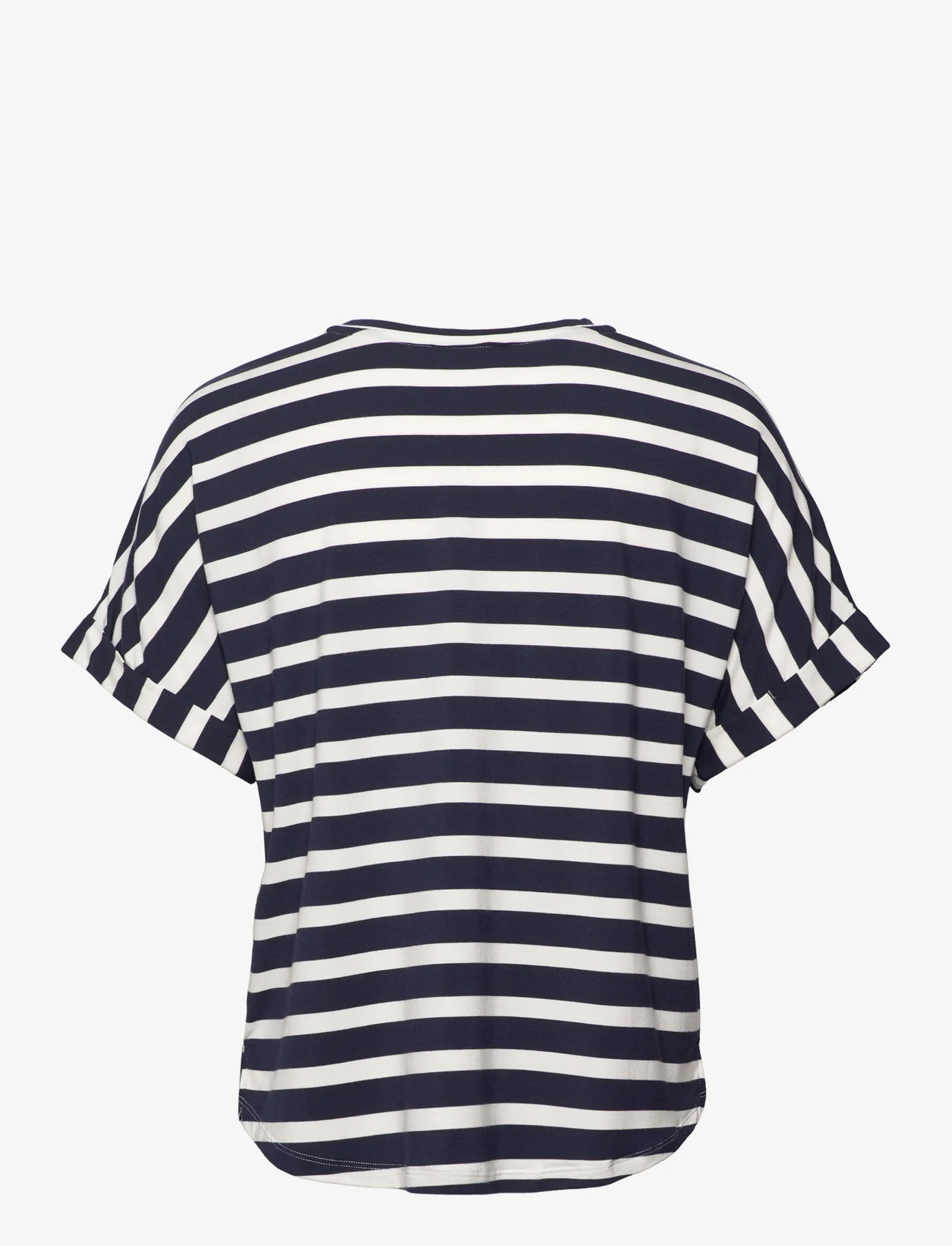 Missya - Softness stripe SS t-shirt - zemākās cenas - navy - 1