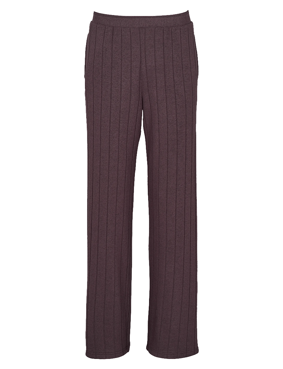 Missya - Cozy wide pants - pyjamahosen - dark brown - 0