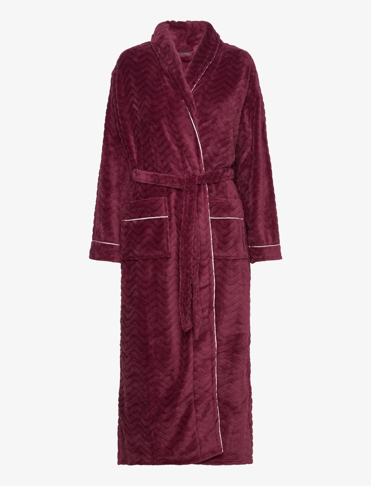 Missya - Filipa fleece robe long - morgenkåber - burgundy - 0
