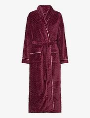 Missya - Filipa fleece robe long - morgonrockar - burgundy - 0