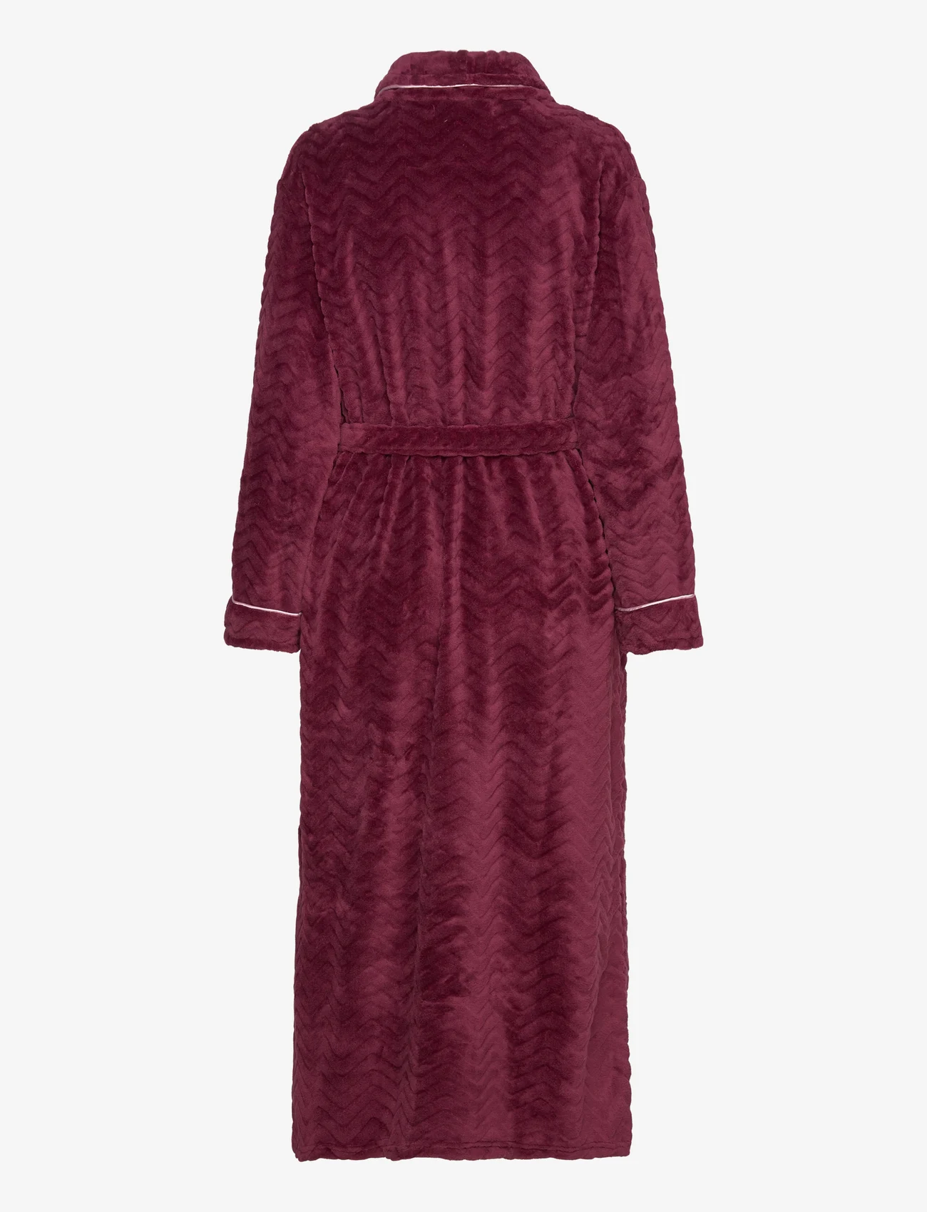 Missya - Filipa fleece robe long - bursdagsgaver - burgundy - 1