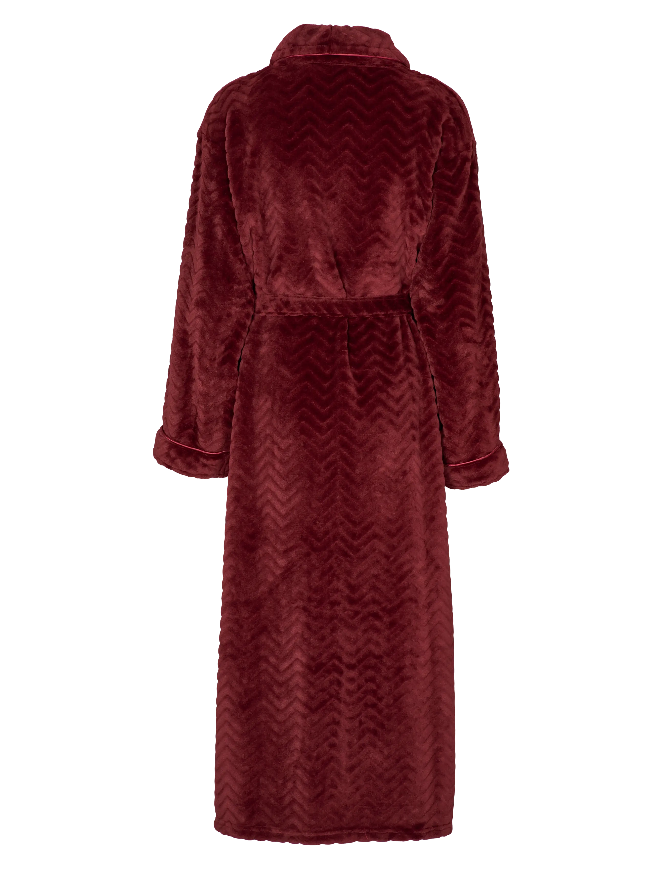 Missya - Filipa fleece robe long - morgonrockar - windsor wine - 2