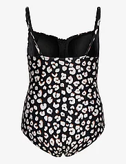 Missya - Milano swimsuit - baddräkter - black w print - 2