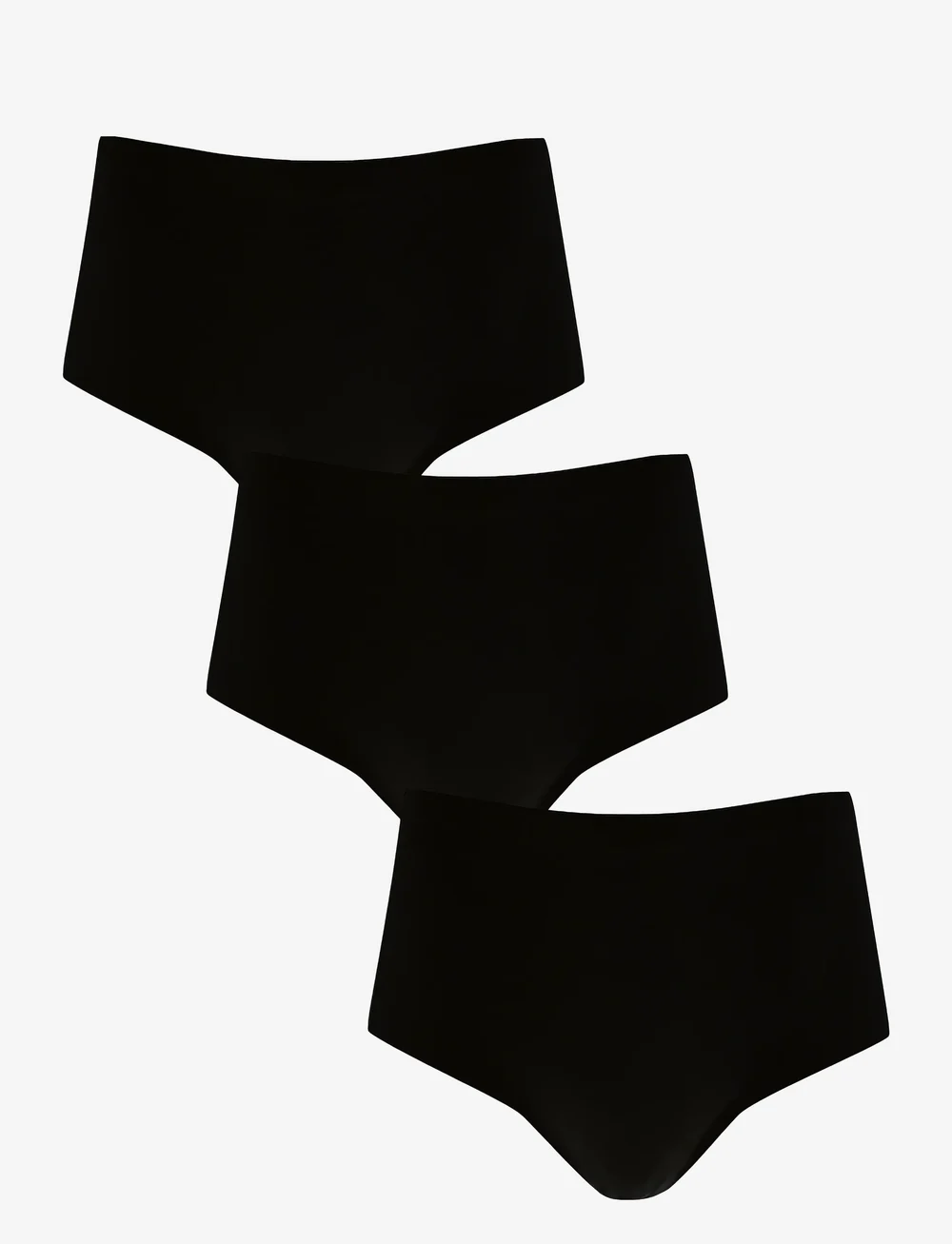 Missya - Seamless maxi 3-pack - naadloze slips - black - 0