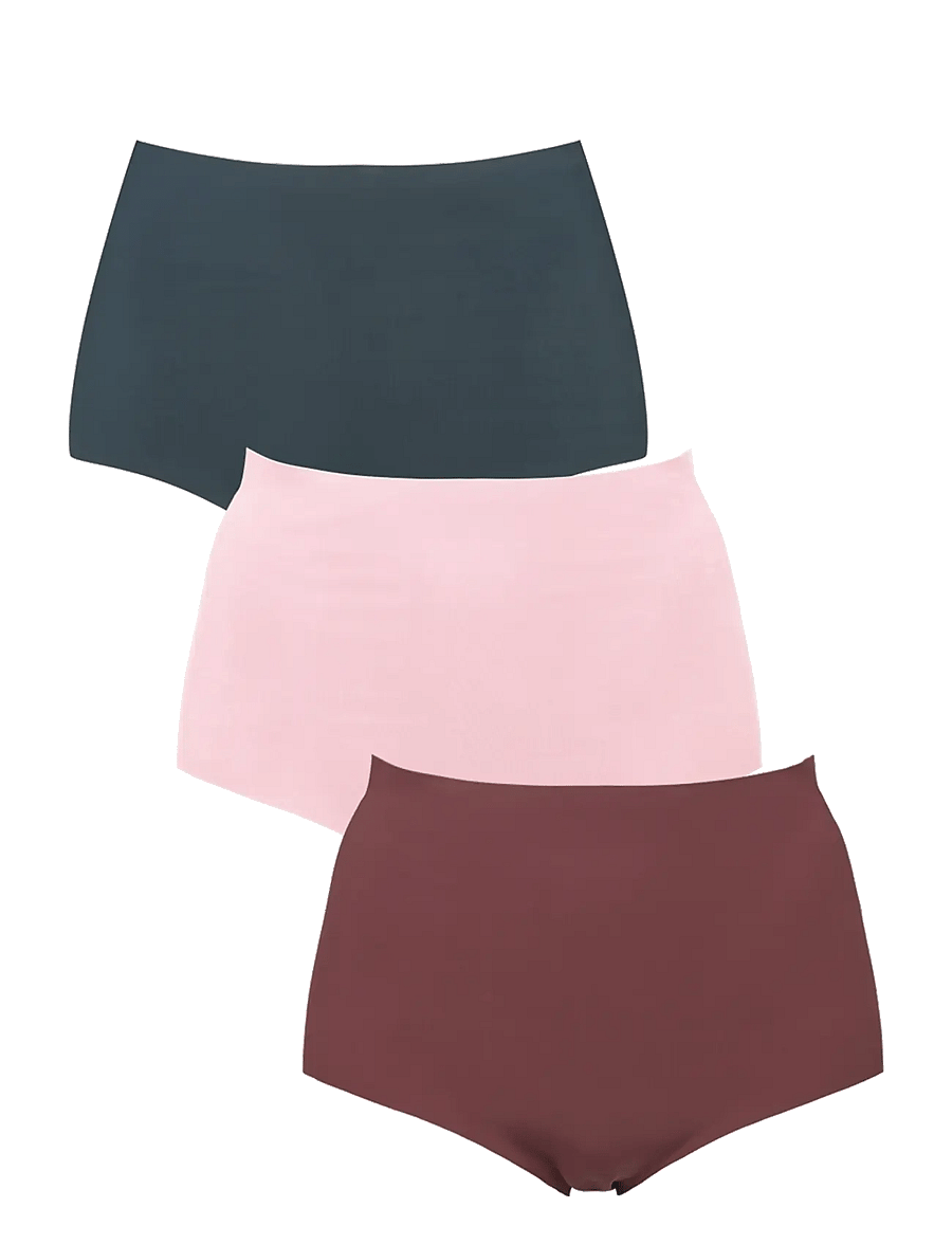 Missya - Seamless maxi 3-pack - seamless trusser - brown - 1