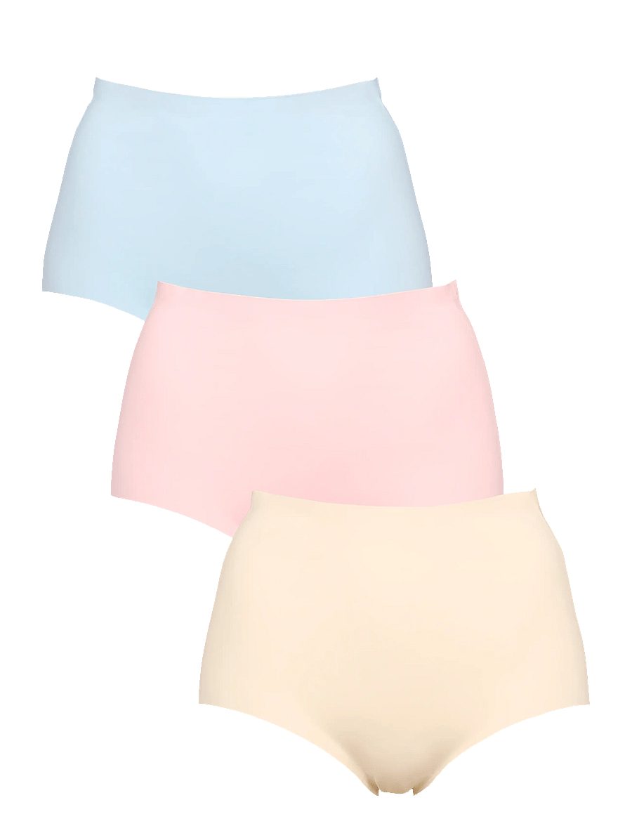 Missya - Seamless maxi 3-pack - besiūlės kelnaitės - light blue - 0