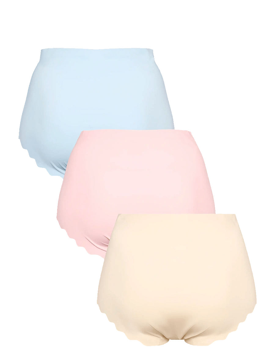 Missya - Seamless maxi 3-pack - besiūlės kelnaitės - light blue - 1