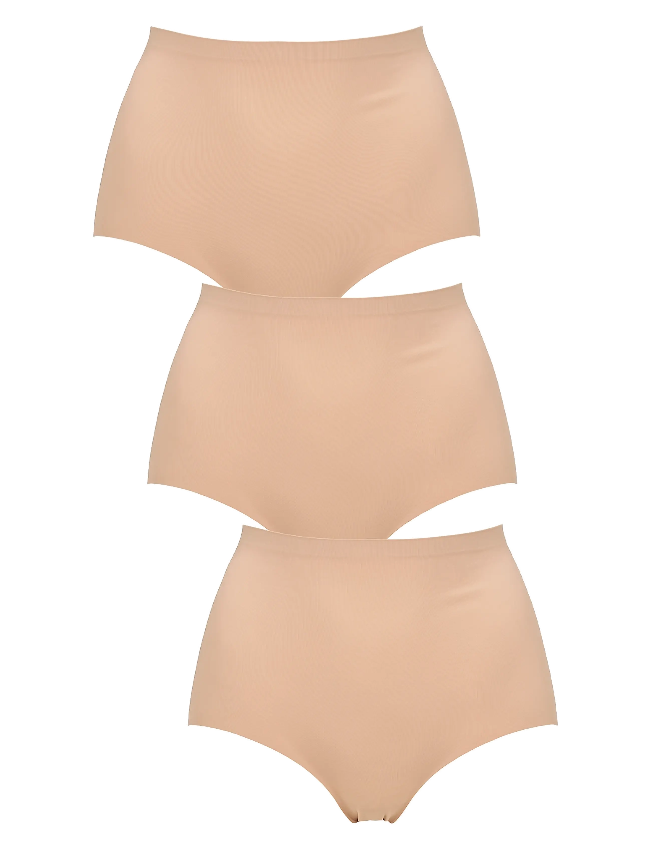 Missya Seamless Maxi 3-Pack, XL, Cream, Trusser > Trusser Med Høj Talje, Dame