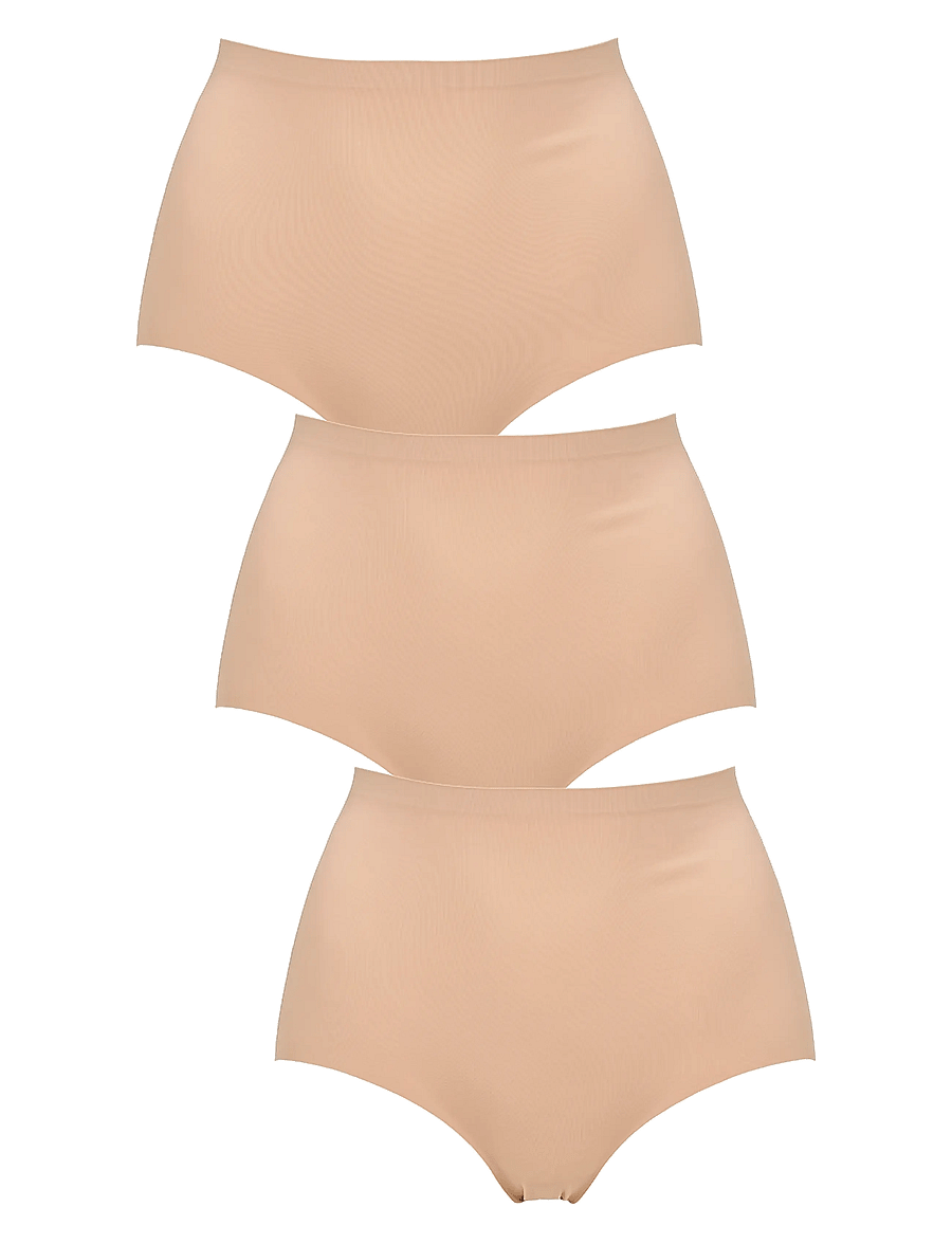 Missya - Seamless maxi 3-pack - nahtlose slips - nude - 0