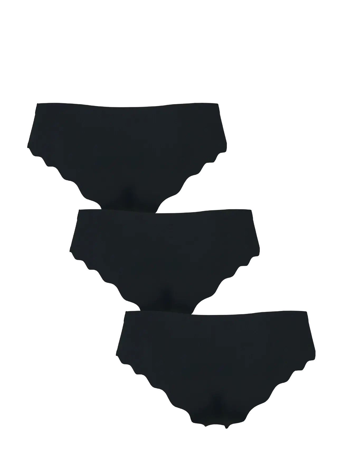 Missya - Seamless brazilian 3-pack - saumlausar nærbuxur - black - 1