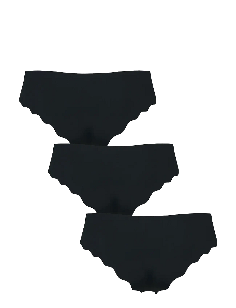 Missya - Seamless brazilian 3-pack - nahtlose slips - black - 1