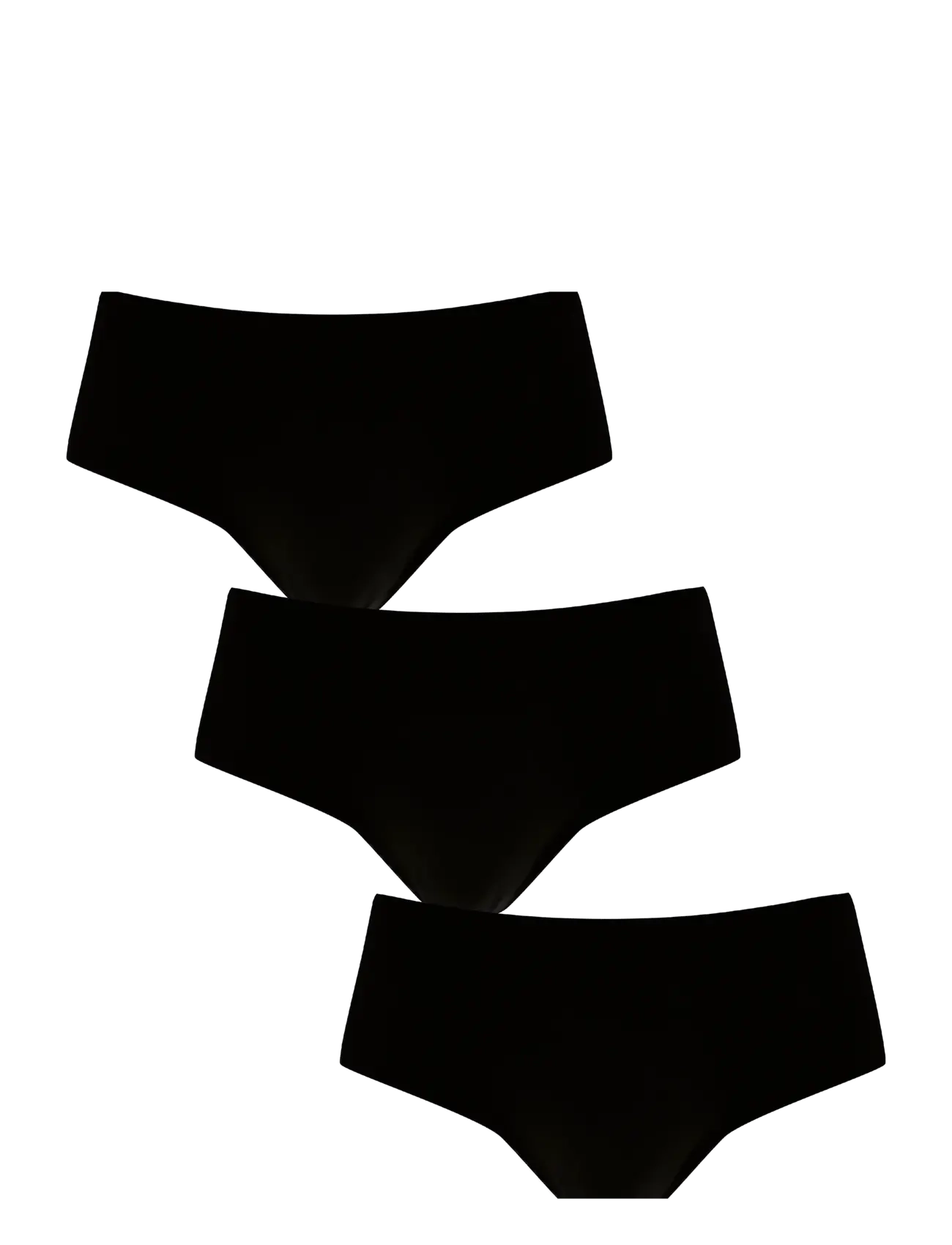 Missya Seamless tai 3-pack - Nahtlose Slips - BLACK / black