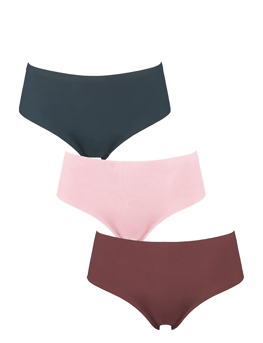 Missya - Seamless tai 3-pack - seamless trusser - brown - 0