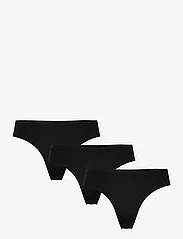 Missya - Seamless string 3-pack - seamless panties - black - 0
