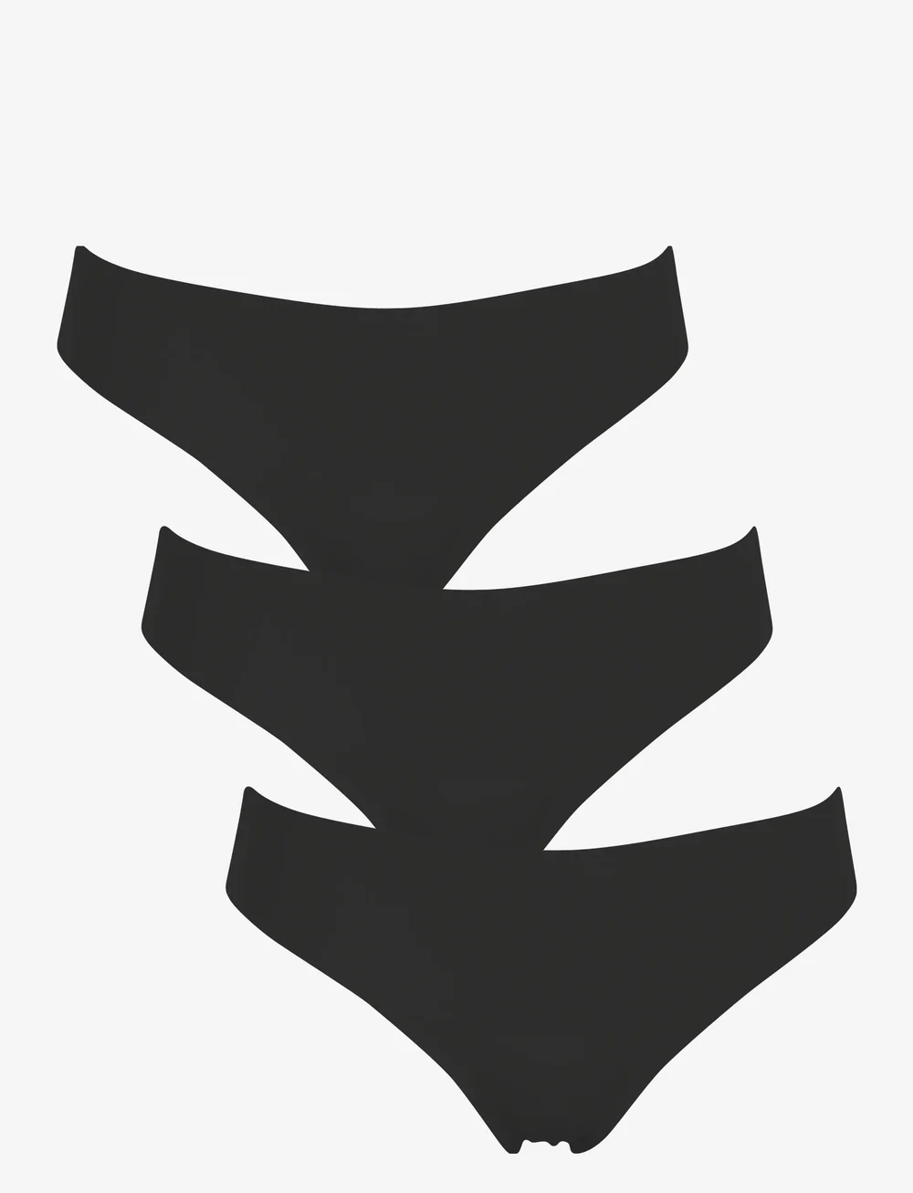 Missya - Seamless string 3-pack - seamless panties - black - 0