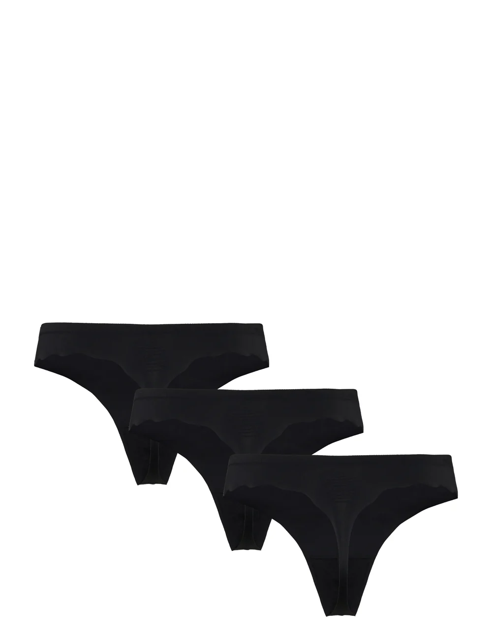 Missya - Seamless string 3-pack - seamless panties - black - 3